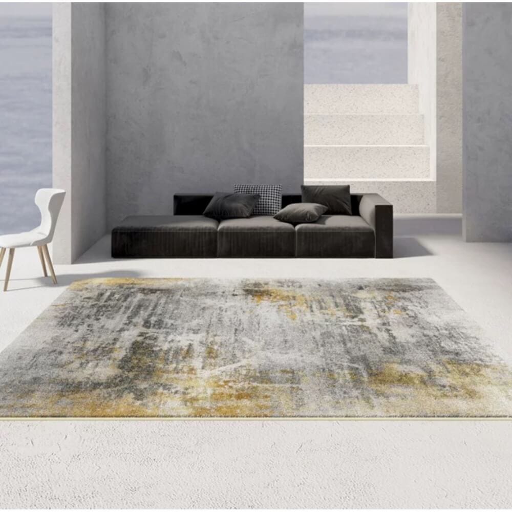 พรม MJHOMEDESIGNS SOFT CARPET 02 ขนาด 160 X 230 ซม. เทาทอง_0